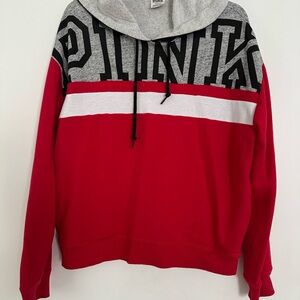 Pink Red and Gray Hoodie